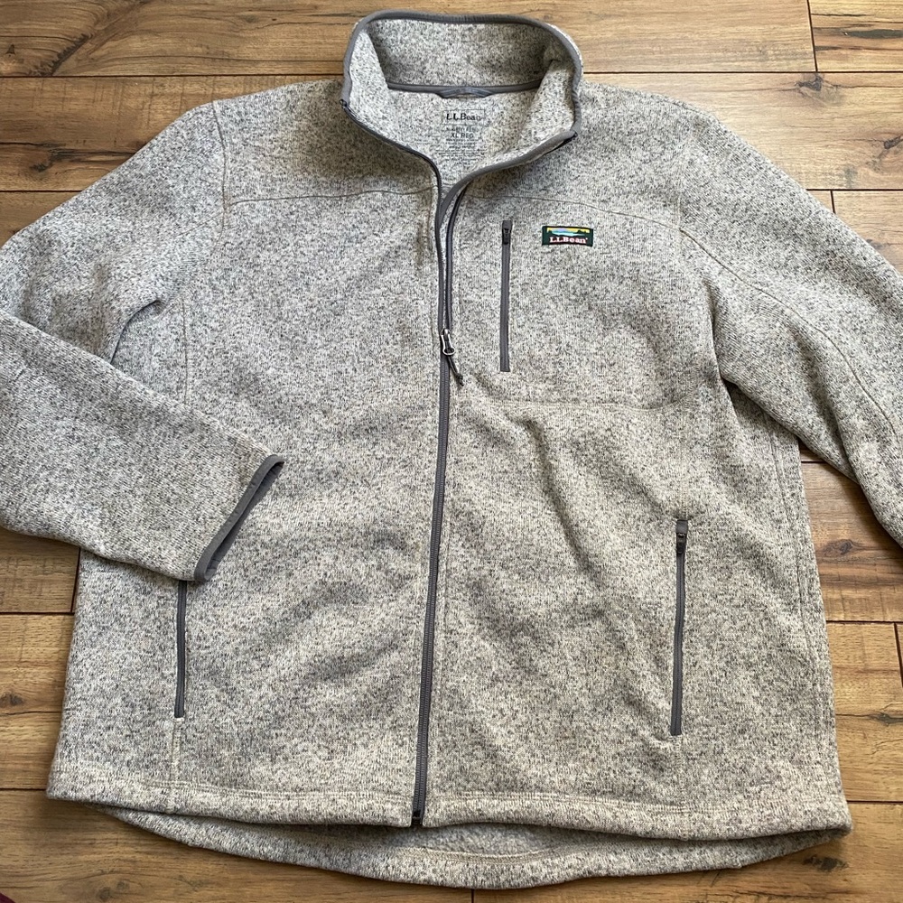 L.L.Bean Sweater Fleece Full Zip Jacket